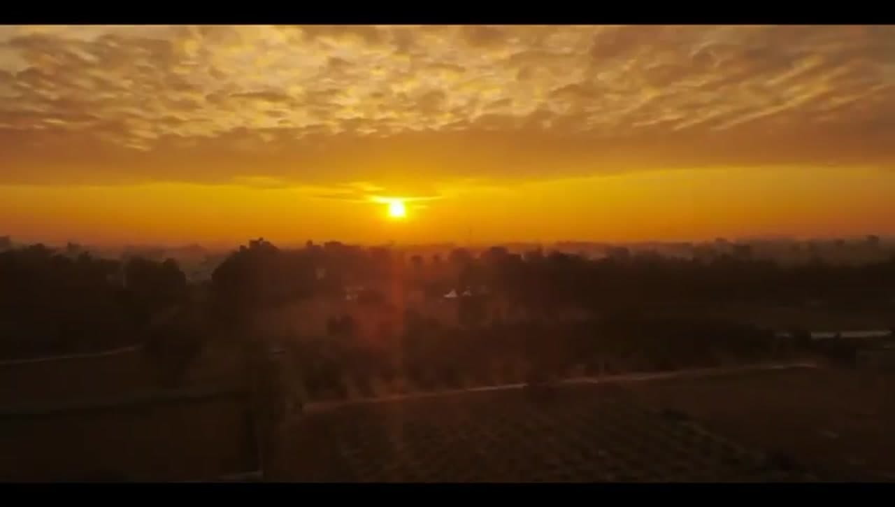Aerial sunset view of Le Roma Gardenia resort campus